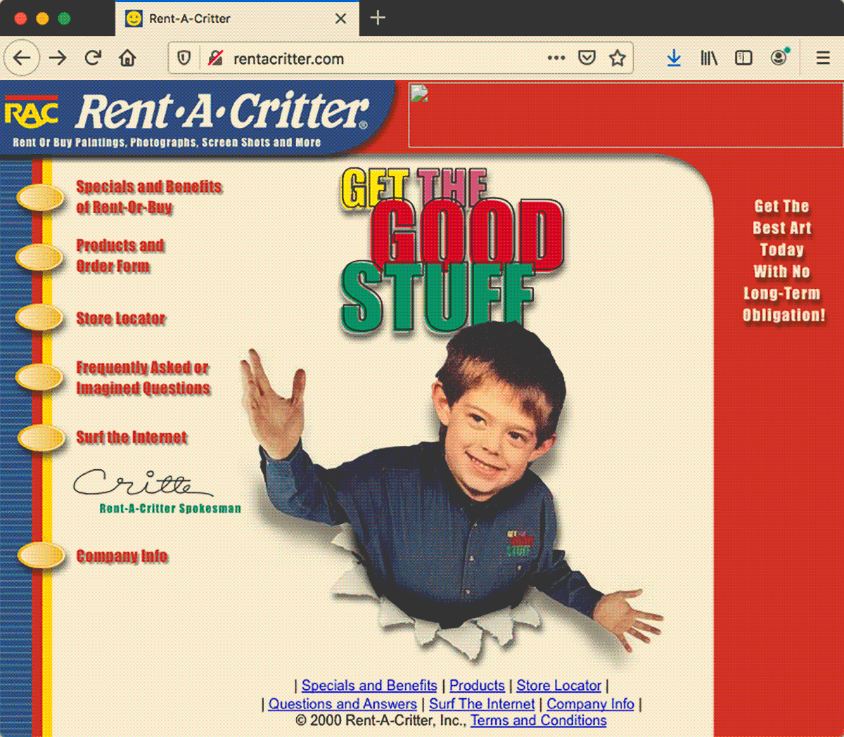 Variations: Rent-A-Center & Rent-A-Critter Variations: Rent-A-Center & Rent-A-Critter